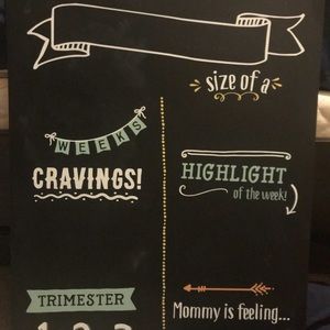Pregnancy BI weekly Chalkboard